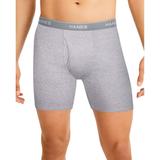Hanes Men's Tagless Boxer Brief 6-Pack (Size M) Light Grey/Assorted, Cotton