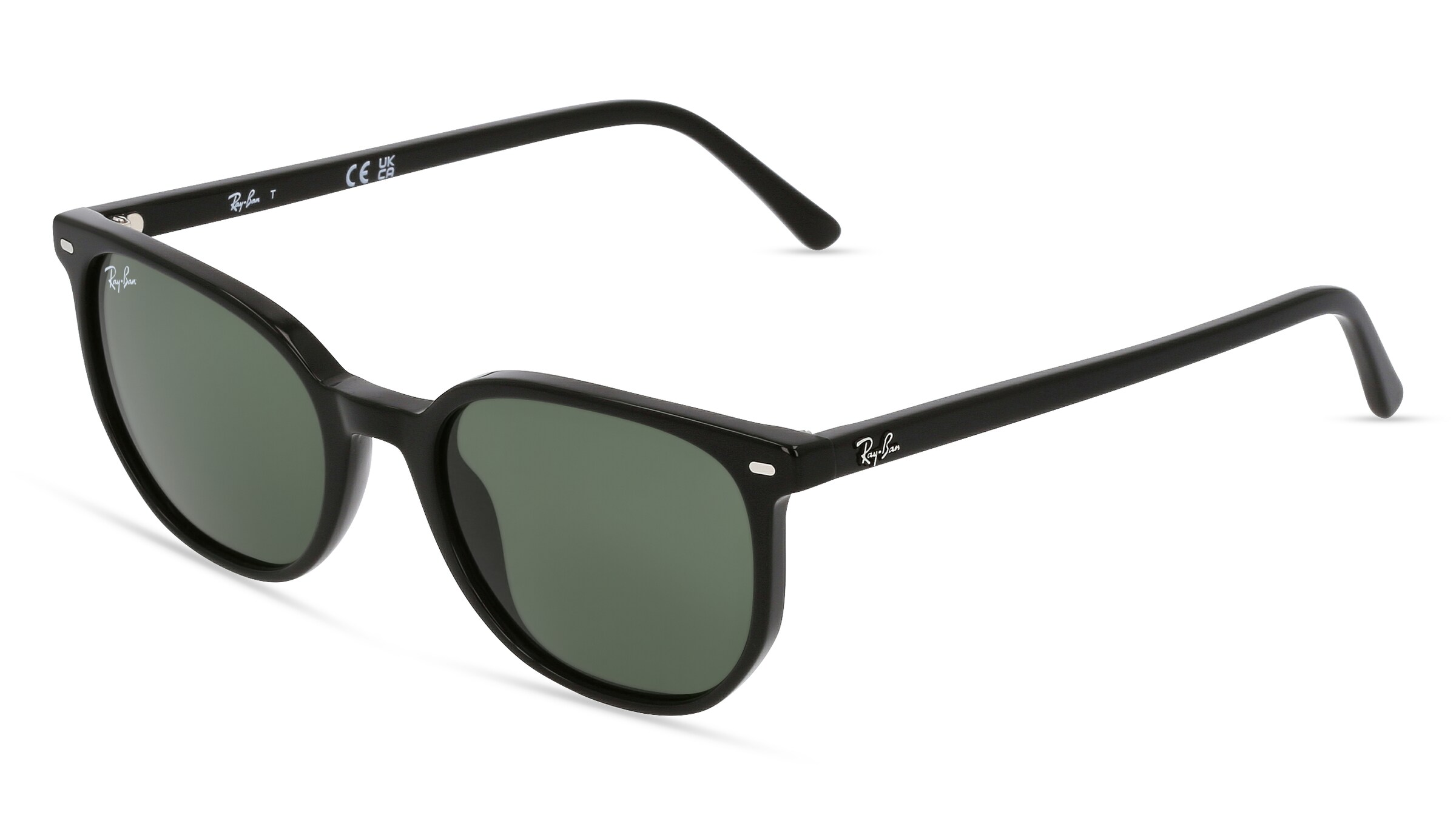 Ray-Ban RB 2197 ELLIOT Unisex-Sonnenbrille Vollrand Quadratisch Acetat-Gestell, schwarz