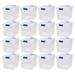 Homz 31 Quart Heavy Duty Clear Plastic Stackable Storage Containers, 16 Pack - 16.25 x 13 x 12.13 inches