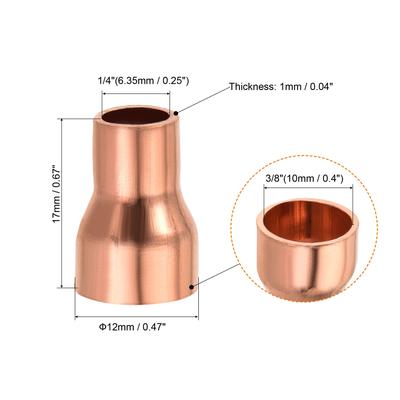 Copper Reducing Coupling Fitting Straight, for HVAC Refrigeration