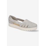 Extra Wide Width Women's Bugsy Flat by Easy Street in Grey (Size 7 1/2 WW)