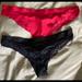 Jessica Simpson Intimates & Sleepwear | Jessica Simpson (2) Lace Back Panty | Color: Black/Red | Size: M