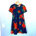 Anthropologie Dresses | Fitted Retro Anthropologie Dress. | Color: Blue/Orange | Size: 4