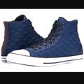 Converse Shoes | Converse Chuck Taylor All Star Quilted High Top Unisex Men Size 6 Women 8 | Color: Black/Blue | Size: 8