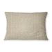 KAVKA DESIGNS Idella Geometric Lumbar Pillow Eco-Fill/Polyester in White/Brown | 14 H x 20 W x 4 D in | Wayfair ILM-DI1216-12X16-KAV1836