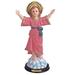 The Holiday Aisle® Bexhill Holy Child Santo Divino Nino Statue Jesus Holy Figurine Resin in Pink | 16 H x 8 W x 4 D in | Wayfair