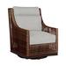 Summer Classics Outdoor Peninsula Gliding Wicker/Rattan Chair w/ Cushions | 40.25 H x 30.25 W x 36.5 D in | Wayfair 420517+C524H6458N