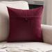 Latitude Run® Vinatage One Button Pillow Covers Polyester/Polyfill blend in Red | 18 H x 18 W x 5 D in | Wayfair 4141562D095D4316AAD874E0C338291C
