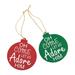 The Holiday Aisle® Religious Christmas Hanging Figurine Ornament Set of 12 Wood in Brown/Green/Red | 5 H x 4.6 W x 2.5 D in | Wayfair