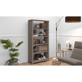 Red Barrel Studio® Shaker Bookcase Wood in Black/Brown | 63 H x 31.49 W x 13.78 D in | Wayfair FD3E825B2A94405CA1A1D42E4F24CA0D