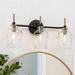 Longshore Tides Aavah 3 - Light Dimmable Brass Vanity Light in Black/Yellow | 10 H x 20.5 W x 6.5 D in | Wayfair 894C5836B7BD4C30A6221944114C079F