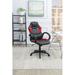 Inbox Zero Jach Executive Chair Upholstered in Red/Black | 46 H x 27 W x 27 D in | Wayfair F4A0C0AE15E9409A9D54998CC29757EF