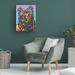Red Barrel Studio® Tanis Bula 'Lilies In Light' Canvas Art Metal in Black/Blue/Green | 32 H x 24 W x 2 D in | Wayfair