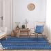 Blue/Navy 108 x 72 x 0.2 in Area Rug - Bertus Galia Minimalist Bohemian Arrow Indoor/Outdoor Area Rug By Foundry Select kids | Wayfair