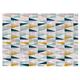 Tapis géométrique scandinave en polyester multicolore 120x170