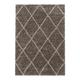 Tapis géométrique scandinave en polypropylène taupe 160x230