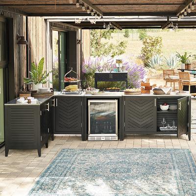 Westport Aluminum Outdoor Kitchen - Corner Cabinet - Frontgate