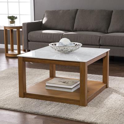 Chandlen Square Cocktail Table by SEI Furniture in White