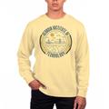 Men's Uscape Apparel Yellow Georgia Tech Jackets Pigment Dyed Fleece Crew Neck Sweatshirt