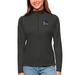 Women's Antigua Charcoal Golden State Warriors Tribute Half-Zip Top