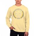 Men's Uscape Apparel Yellow Idaho Vandals Pigment Dyed Fleece Crew Neck Sweatshirt