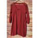 American Eagle Outfitters Dresses | American Eagle Outfitters Peasant Lace Dress | Color: Red | Size: Xs