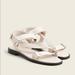 J. Crew Shoes | Jcrew Canvas Sporty Strap Sandals 8 1/2. Fabric Upper And Leather Cushion Sole | Color: Cream | Size: 8.5