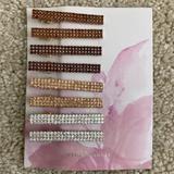 Anthropologie Accessories | Anthropologie 8pc Rhinestone Hair Barrettes | Color: Gold | Size: Os