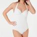 Kate Spade Swim | Kate Spade Eyelet Halter Underwire 1pc One Piece Swimsuit White Nwt Small $195 | Color: White | Size: S
