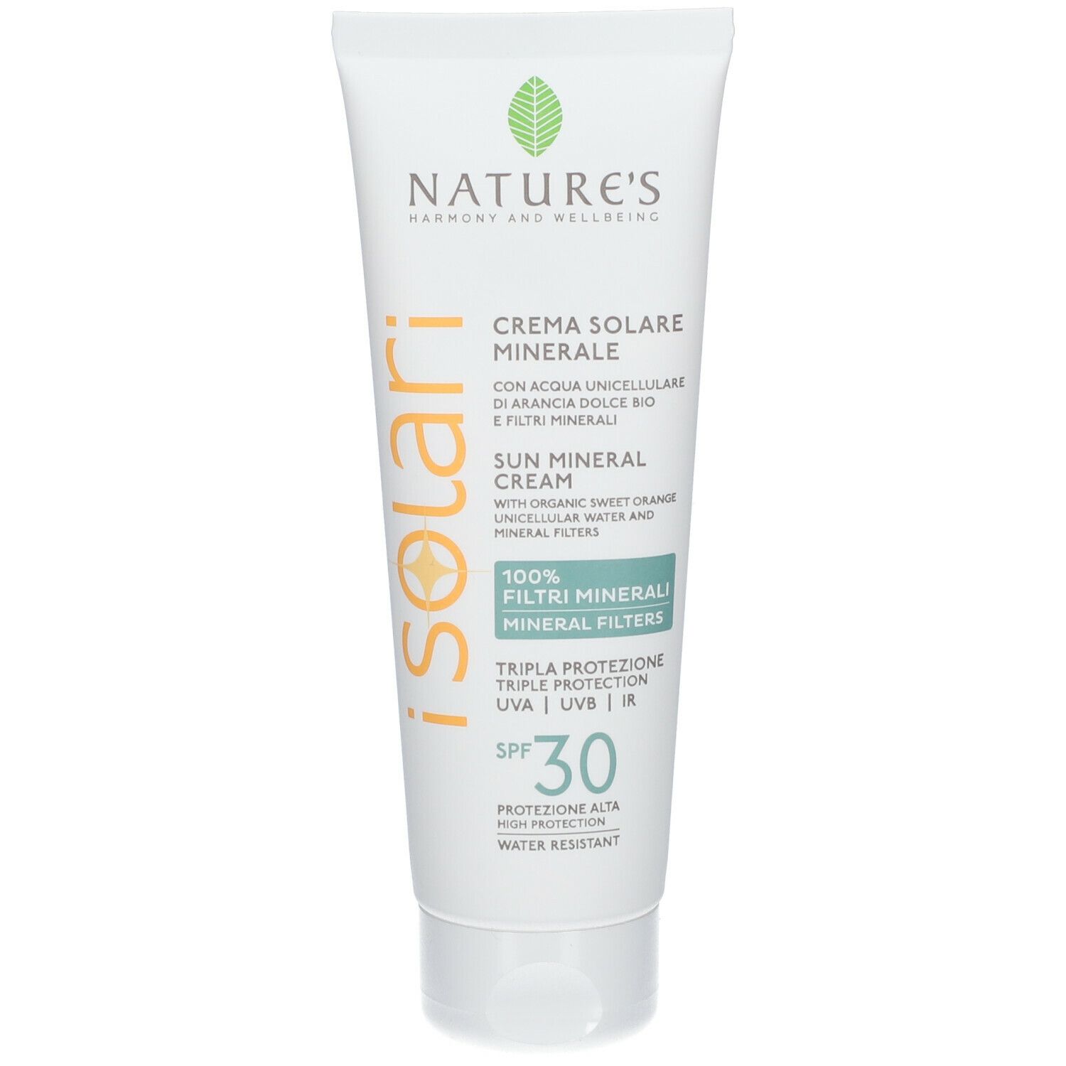 NATURE'S iSolari Crema Minerale Viso – Corpo SPF 30 100 ml solare