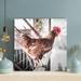 Gracie Oaks Hen 2 - 1 Piece Square Graphic Art Print On Wrapped Canvas in Brown | 16 H x 16 W x 2 D in | Wayfair 9CE32448E08D42E893F9EA7AE2BAA1D6