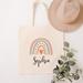 East Urban Home Personalized Canvas Picnic Tote Bag Service for 1 Cotton Canvas | 15.75 H x 15 W x 2.75 D in | Wayfair