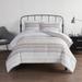Serta Simply Clean Conrad Variegated Stripe Antimicrobial Comforter Set