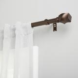 ATI Home Twist 1" Adjustable Window Curtain Rod and Finial Set