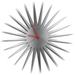 Adam Schwoeppe 'MCM Starburst Clock - Silver' Midcentury Modern Style Wall Decor