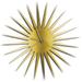 Adam Schwoeppe 'MCM Starburst Clock Gold' Midcentury Modern Style Wall Clock