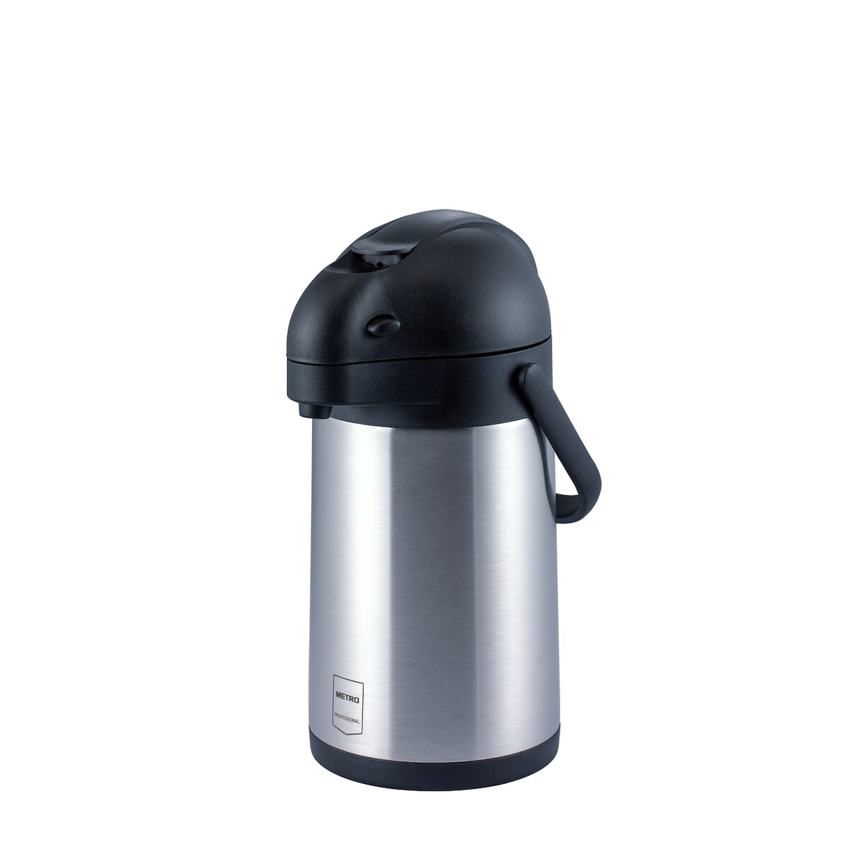 METRO Professional Pumpkanne GAP2120, Edelstahl / Kunststoff, 21.5 x 16.5 x 32 cm, 1.9 L, doppelwandig, mit Tragegriff, silber / schwarz Image