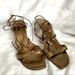 Kate Spade Shoes | Kate Spade Strappy Heels | Color: Brown/Gold | Size: 7