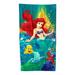 Disney Bath | Disney Parks Little Mermaid Ariel Flounder Sebastian Beach Towel | Color: Blue/Green | Size: 63” X 34”