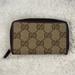 Gucci Accessories | Authentic Gucci Gg Jacquard Brown/Beige Canvas & Leather Card Case / Coin Case | Color: Brown/Tan | Size: Os