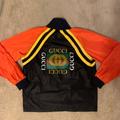 Gucci Jackets & Coats | Gucci Nylon Track Jacket With Gucci Logo | Color: Black/Orange | Size: S