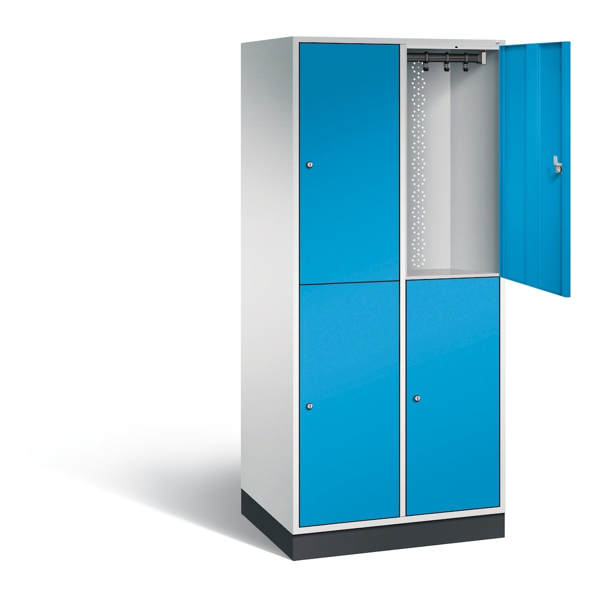 Doppelstöckiger Stahl-Garderobenschrank Intro XL Image