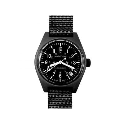Marathon General Purpose Quartz Wristwatch w/Date and Tritium GPQ Black WW194015