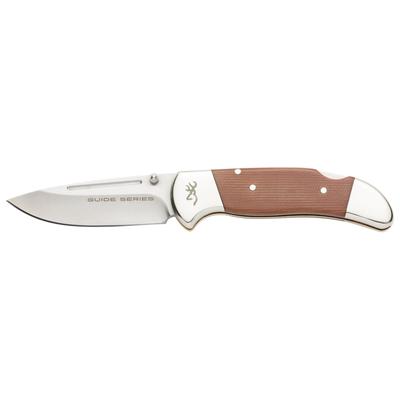 Browning Guide Series 3 3/8in Folder Knife Drop Point 14V28N Stainless Steel Blade G10 Handle 3220453