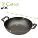 10-In. Cast Iron Wok for Grill, Campfire, Stovetop, or Oven - Cuisinart CCW-800