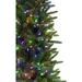 9 Ft. Carmel Pine Slim Artificial Christmas Tree with Multi-Color LED String Lighting - Fraser Hill Farm FFCP090-6GR