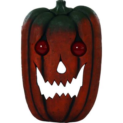 2.5-ft. Pumpkin Head with Glowing Red Eyes, Batter...