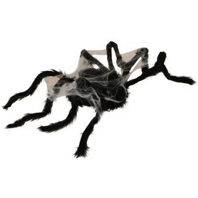 2.5-ft. Spider with Web, Indoor/Covered Outdoor Ha...