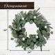 24-in. Christmas Eucalyptus Wreath with Ornaments and Frosted Pine Branches - Fraser Hill Farm FF024CHWR018-0GR
