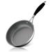 NutriChef Non Stick Stainless Steel Omelette Pan Non Stick/Stainless Steel in Gray | 2.76 H x 15.35 D in | Wayfair ACNCSSS12SFP8